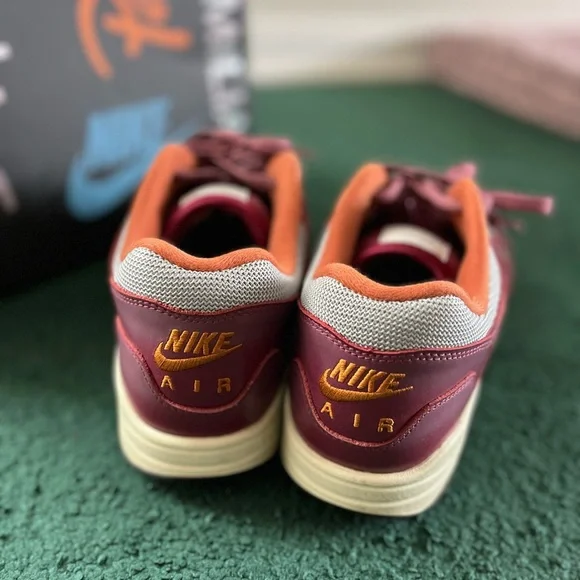 Nike Air Max 1 x Patta “Rush Maroon” – Size 11 - Picture 3 of 7